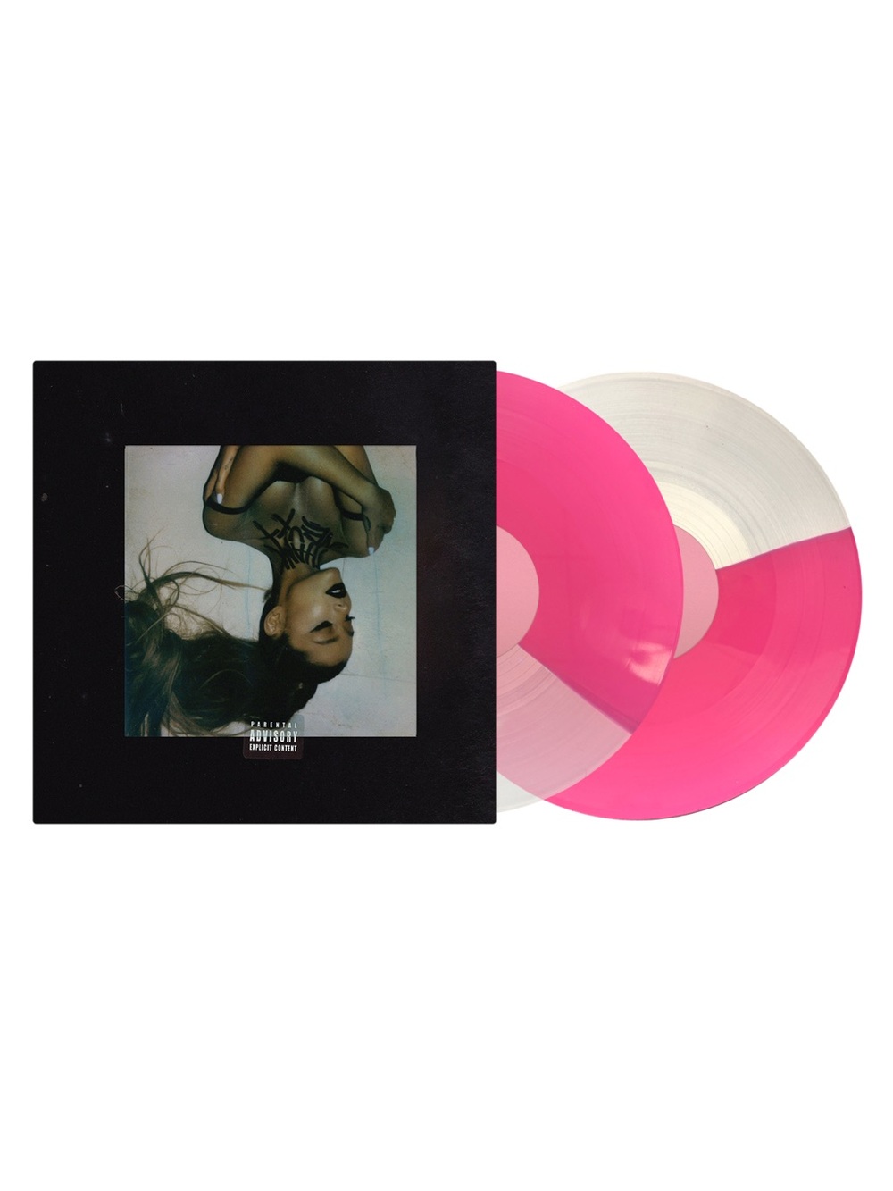 Ariana Grande thank u, next Split Clear/Pink Vinyl 2LP